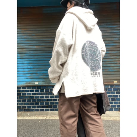 [USED] WHITE MEXICAN PARKA  -CANCUN-