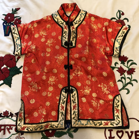 [USED] 刺繍チャイナシャツ