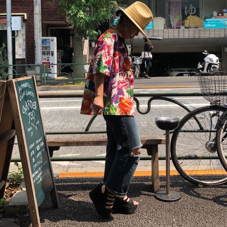 [USED] MEXICO魚柄オープンカラーシャツ