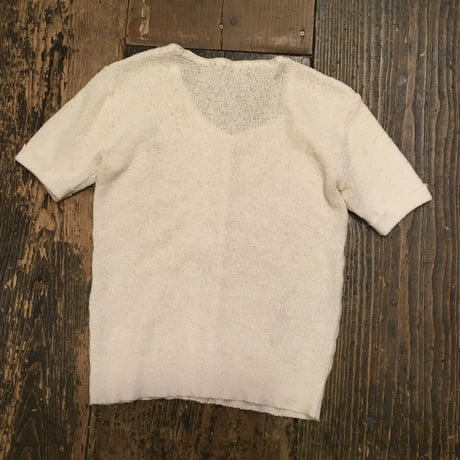 [USED] 半袖ホワイトニット