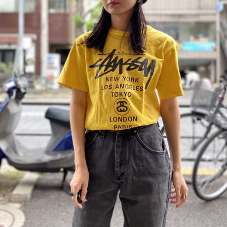 [USED] 90's STUSSY S/S Tee！(YELLOW)
