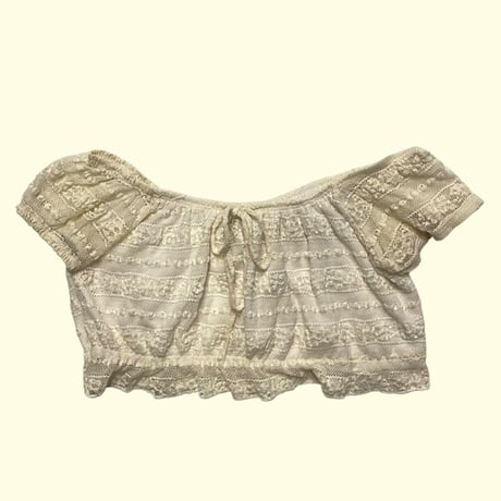 [USED]クロップド レースtops
