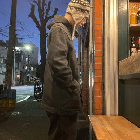 [USED] Schott ダッフルコート　チャコール