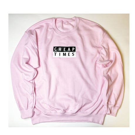 [CHEAP TIME$] "YING YANG" CREW SWEAT PINK