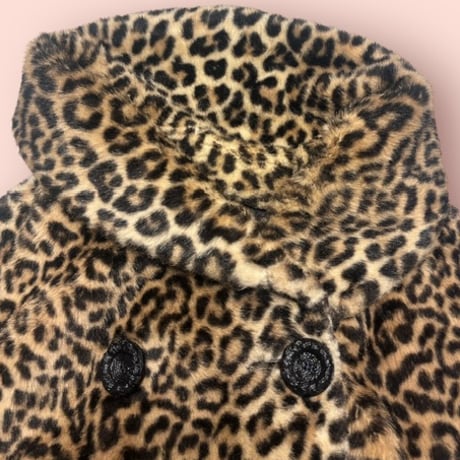 [USED] 50’s〜60’s vintageレオパード柄 フェイクファーコート