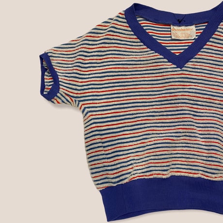 [USED] パイル地ボーダーTOPS♡