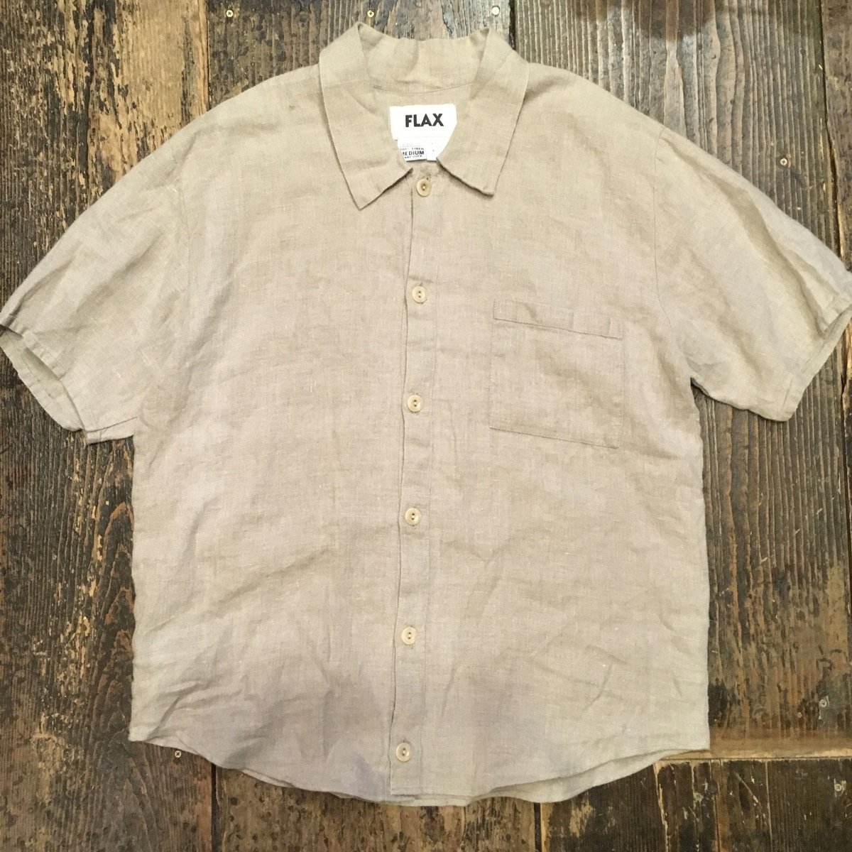 FLAX リネンシャツ USED] FLAX 100%LINEN シャツ | garden730