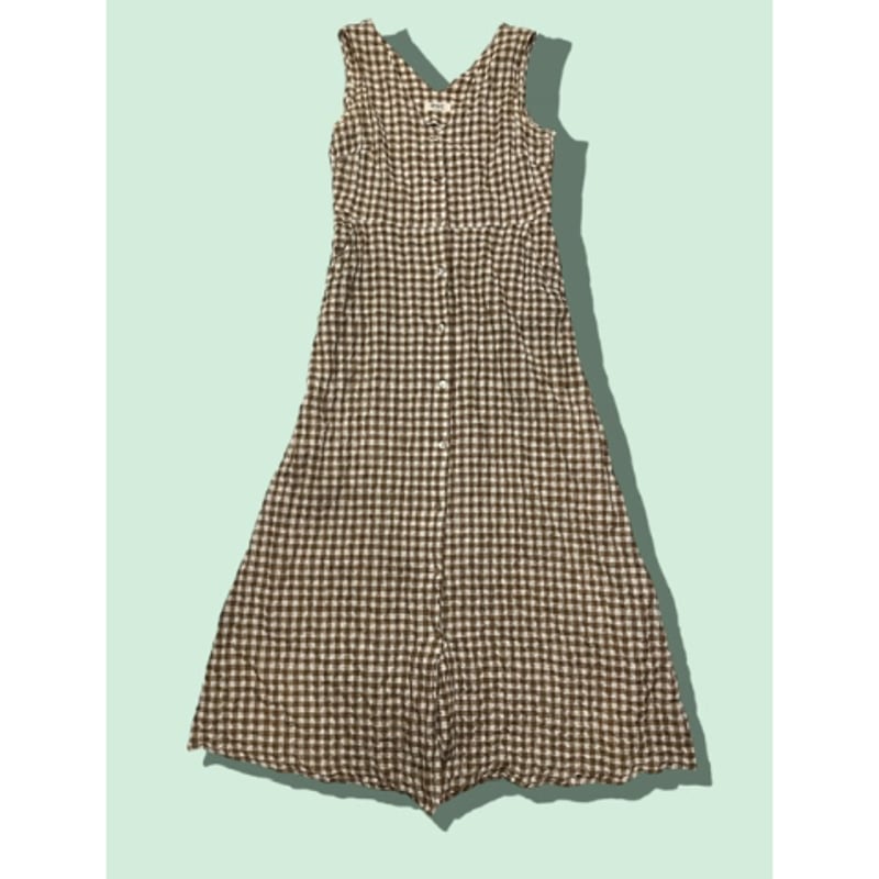 FOXEY NEW YORK ワンピース ギンガムチェック ノースリーブ FOXEY - FOXEY フォクシー ニューヨーク ギンガムチェック