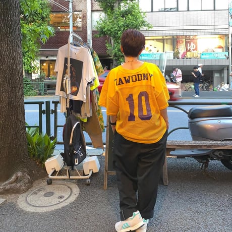 [USED] OLD RUSSELL MESH FOOTBALL  tee