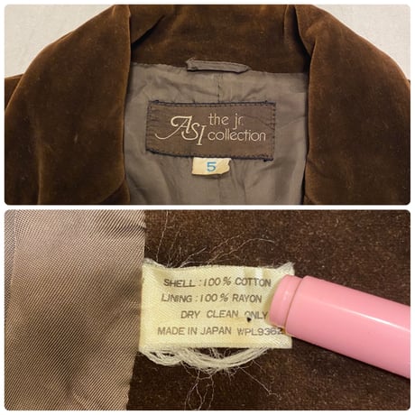 [USED] ベルベットテーラード JACKET