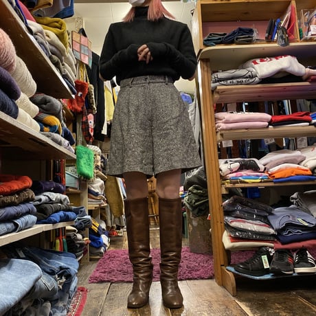[USED] TWEED WOOL SHORTS！