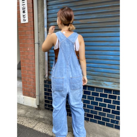 [USED]  LANDS' END DENIM OVERALL