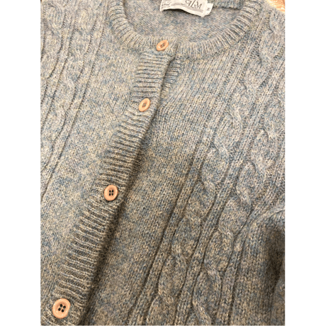 [USED] MIXカラー WOOLニットカーディガン