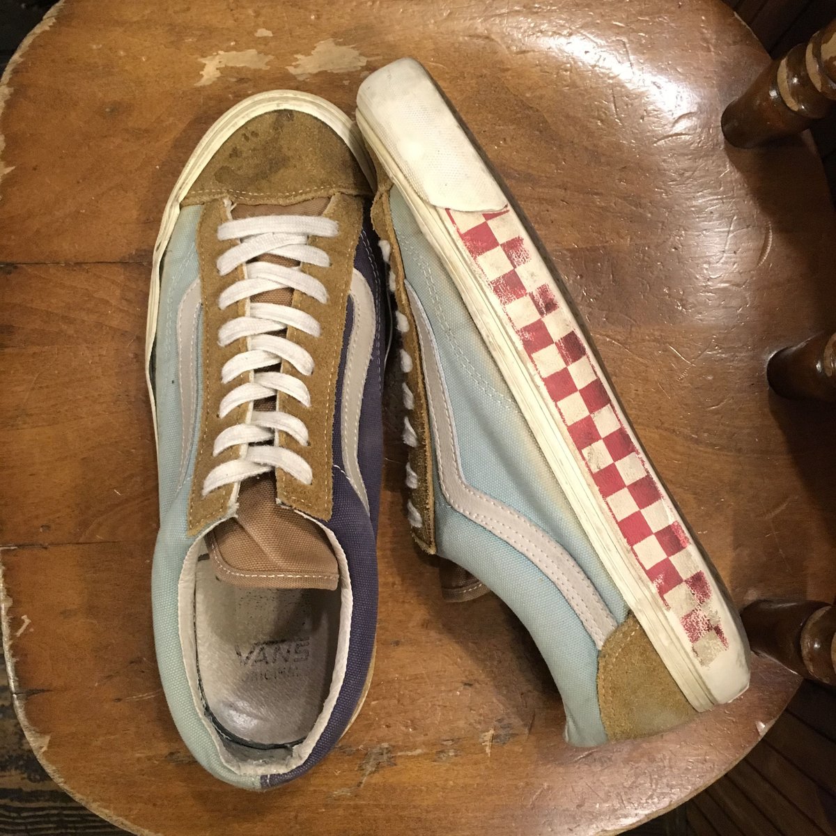 USED] VANS OLD SCHOOL マルチカラー × チェッカー | garde...