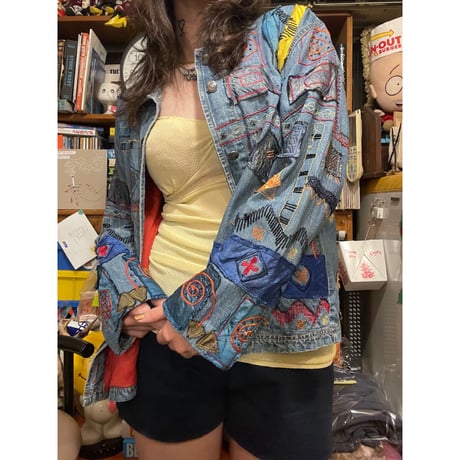 [USED]パッチワークデニムジャケット