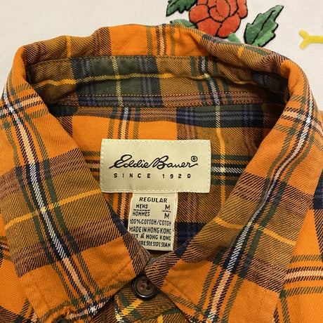 [USED] "Eddie Bauer" チェックB.Dシャツ🍊