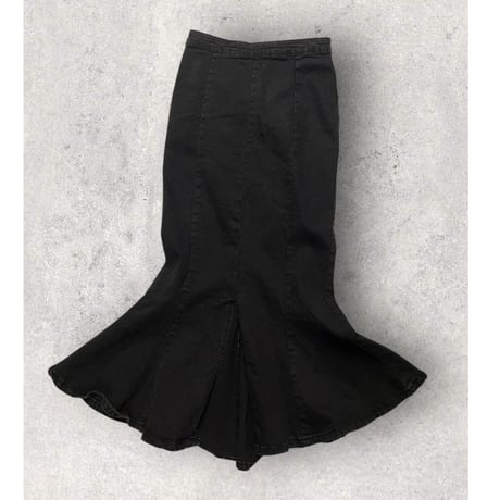 [USED]  BLACK デニムマーメイドスカート
