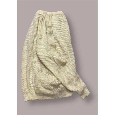 [USED] ざっくり編み white 🤍 アクリル ニット
