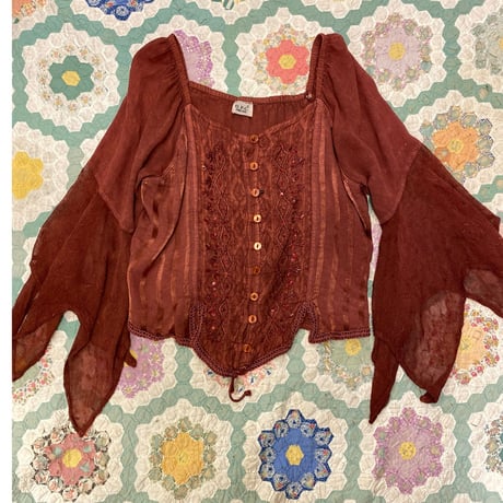 [USED]  INDIANレーヨンTOPS