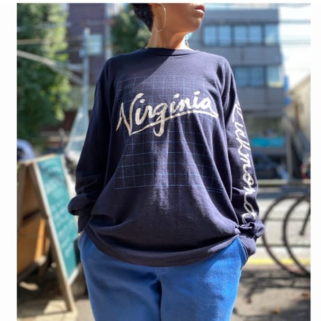[USED] 80’s Virgnia 袖プリ ロンtee