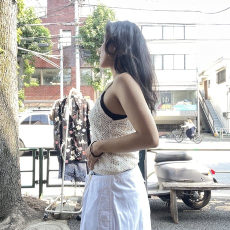 [USED]WHT かぎ編み レース キャミ ♡