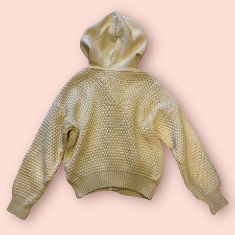 [USED] かわいいデザイン♡  フード付きニットカーディガン