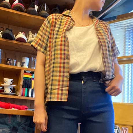 [USED] 60's vintage OPENカラー CHKシャツ