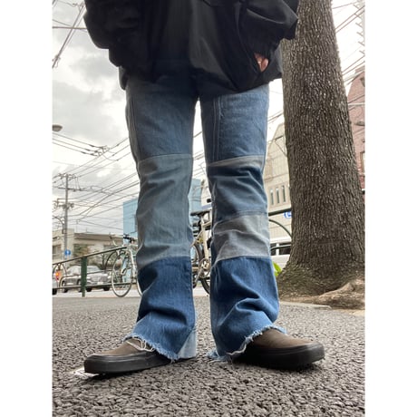 [USED] Levis 517 パッチワーク フレア DENIM