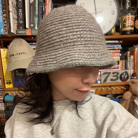 [USED] ライトグレー🦭ニットハット