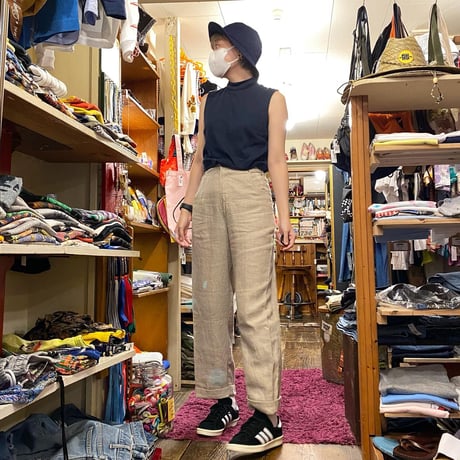 [USED]  モックネック ノースリーブTee
