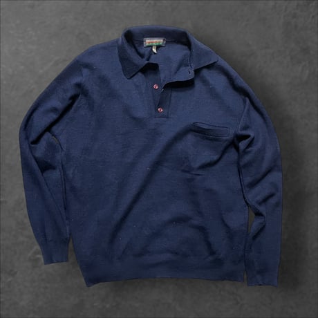 [USED] NAVY カラー の ニットポロ