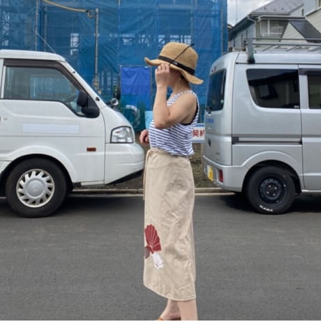 [USED] シェル柄巻きスカート🐚