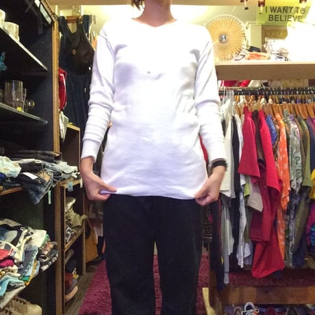 [USED]  "Health Knit" COTTON ヘンリーネック