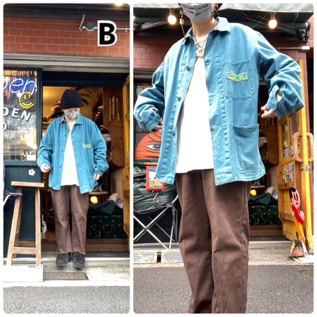 [USED] Euro VINTAGE work JKT GREEN  "C.K.K"