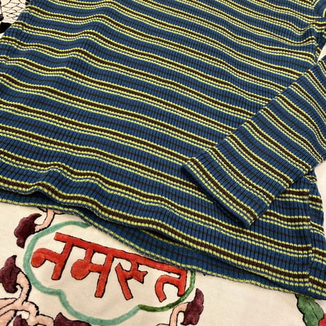 [USED] マルチボーダータートルKNIT♡