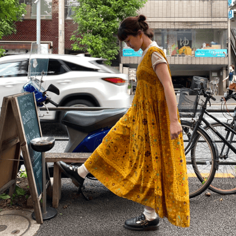 [USED] イエロー夏ワンピース