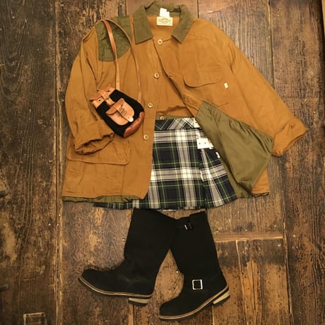 [USED] タータンチェックの巻きmini スカート