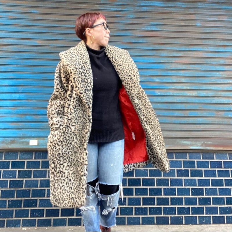 USED] レオパード フェイクファーコート | garden730