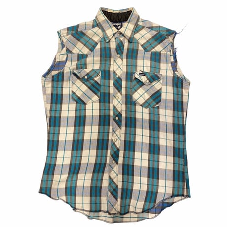 [USED] ノースリーブ🌿チェックshirt