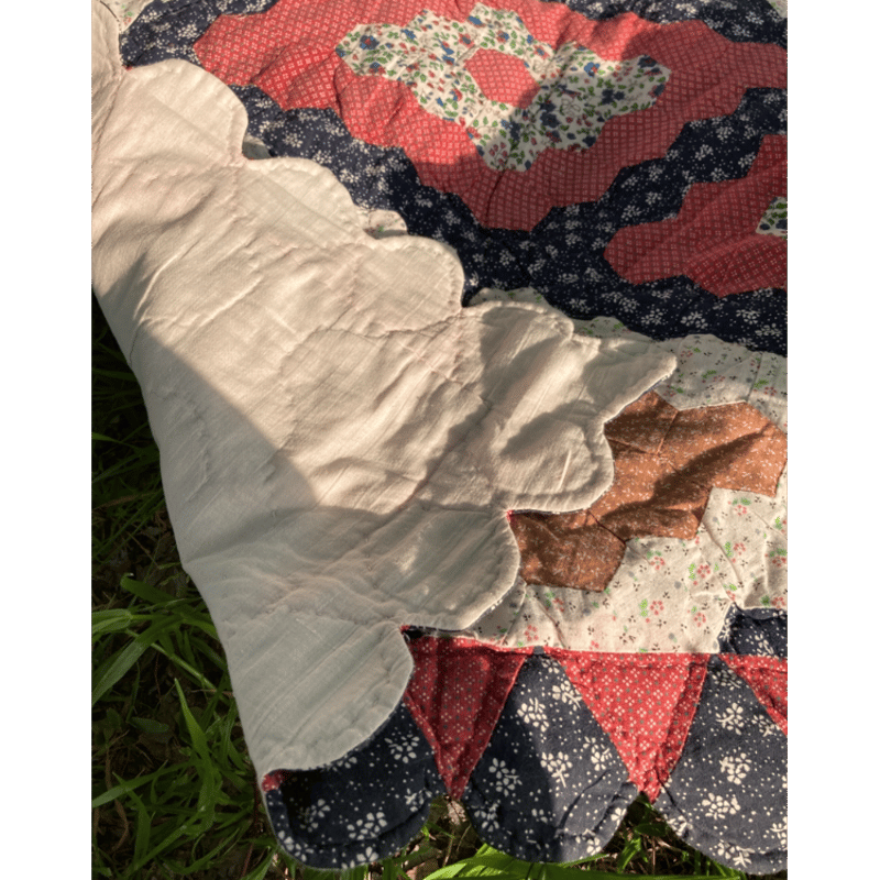 USED] vintage キルティング ラグ 110×110cm | garden730