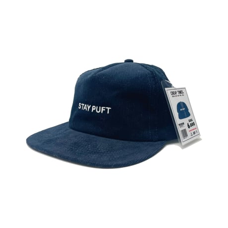 [CHEAP TIME$] STAY PUFT CORD CAP/NAVY