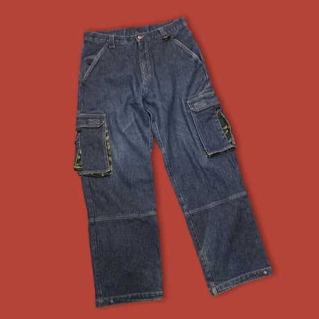[USED] 00's DUFFS🛹DENIM CARGO PANTS