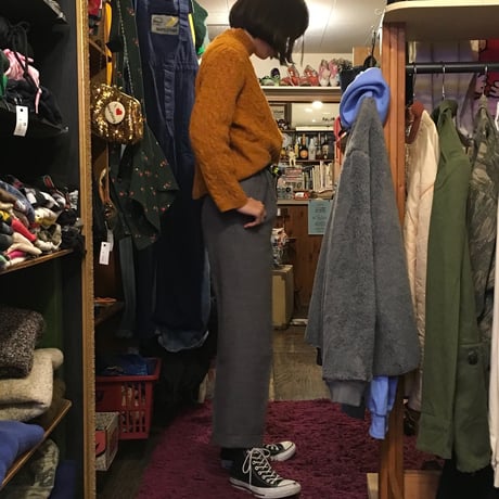 [USED] GOOD シルエット WOOL タックパンツ
