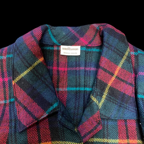 [USED]ショート丈 チェックJacket