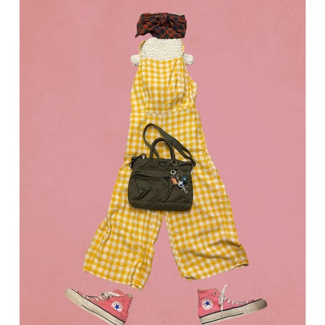 [USED]OLD NAVY ギンガムチェックAll in one💛
