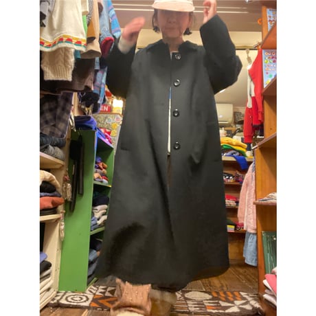 [USED] BLACK カシミア LONG COAT