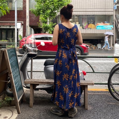 [USED] 花柄レーヨンワンピース