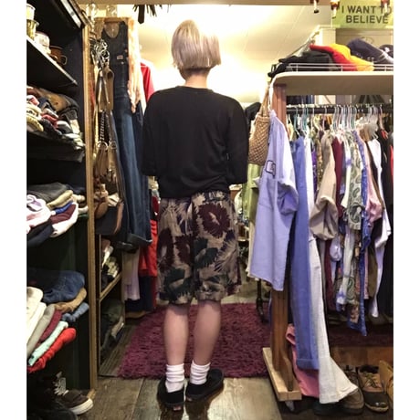 [USED] 渋柄LINENショートパンツ