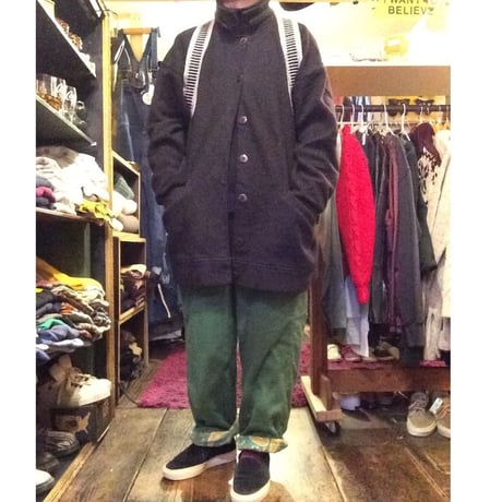 [USED]  フリース ハーフコート made in シンガポール.