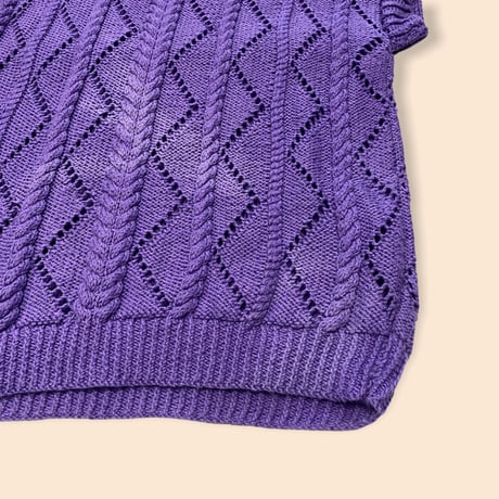 [USED] PURPLE FRENCH SLEEVE KNIT💜